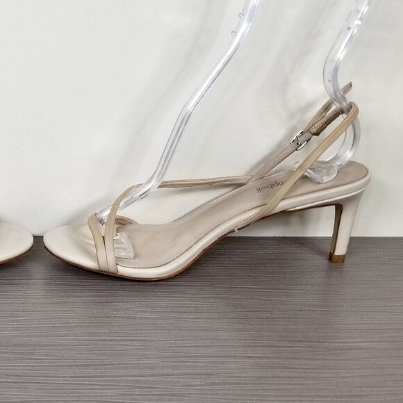 Jeffrey Campbell Morph Slingback Sandal, Cream Leather, Womens Size 7 M - Picture 8 of 12